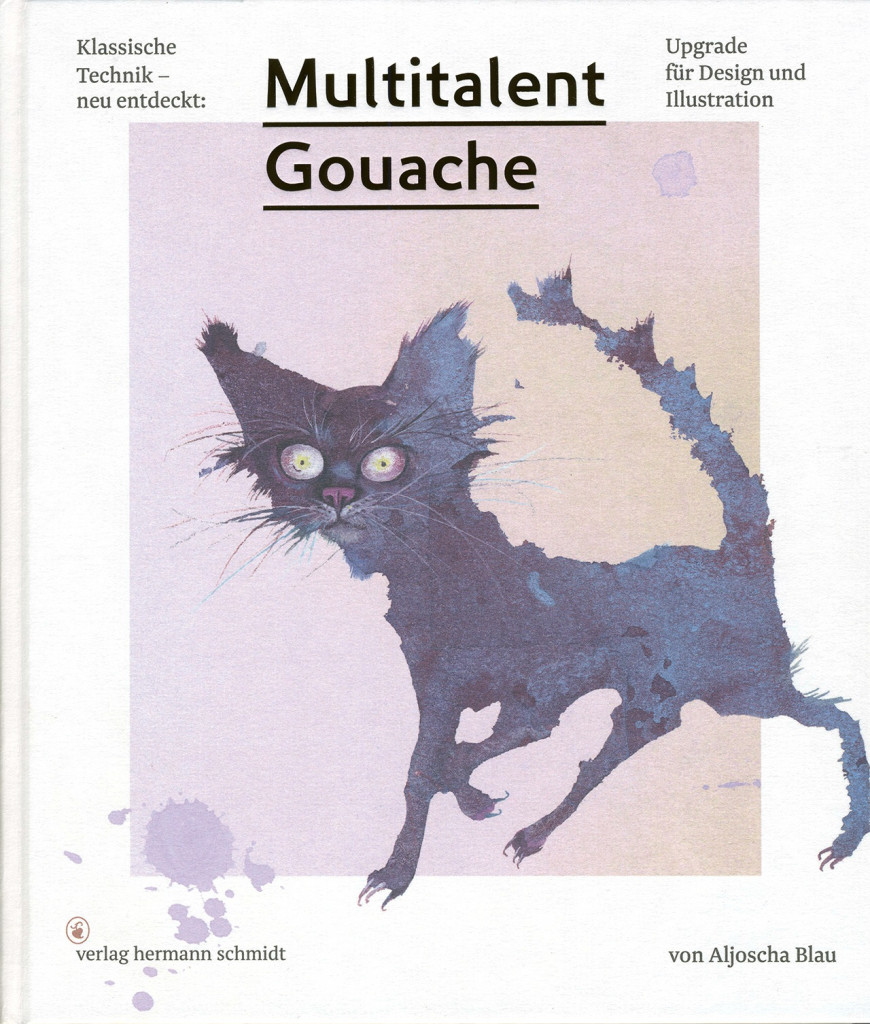 Aljoscha Blau, Multitalent Gouache Buchcover Schwarze Katze