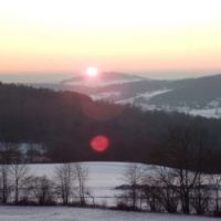 Sonnenuntergang im Winter